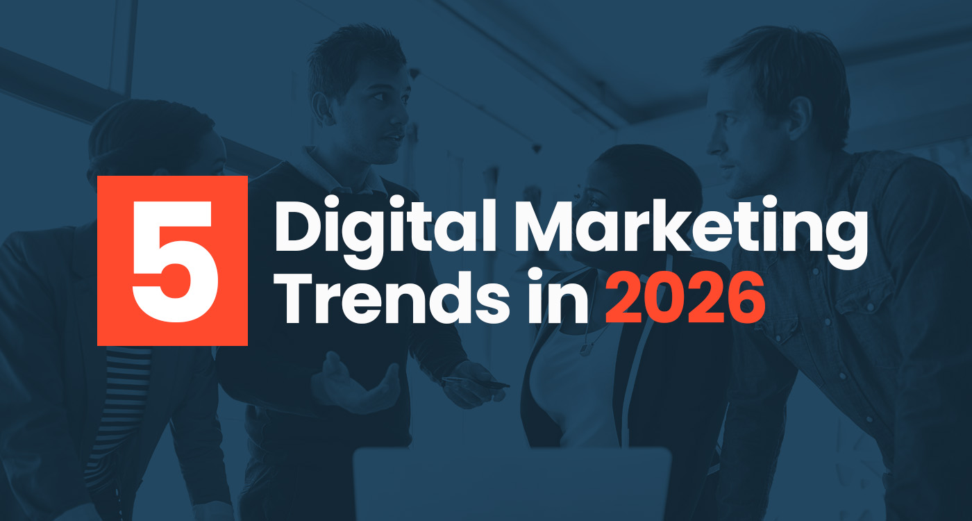 Visualización conceptual de tendencias digitales y marketing en 2026 con datos de autoridad